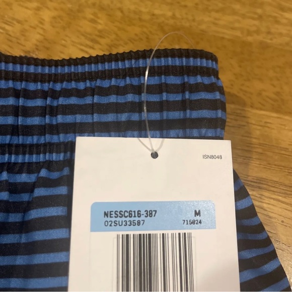 Nike Swim Men's Horizon Stripe 9" Medium Short Ghost Green NESSC616 387 New Tags - Picture 4 of 5